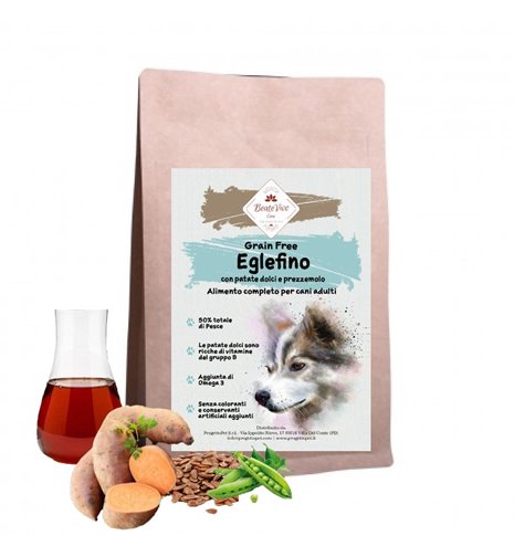 BeateVivo Grain Free Eglefino/Asinello, Patate Dolci e Prezzemolo Adult Medium/Large Size