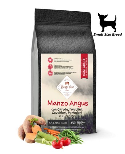 BeateVivo Grain Free Manzo Angus con Superfoods Adult Small Size 