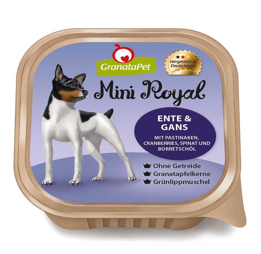 GranataPet Mini Royal Cani Adulti Pollo, Anatra e Oca