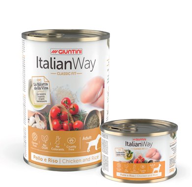 Italian Way Cani Adulti Classic Fit Pollo e Riso per CANI | Giuntini | cod. 8011789608143