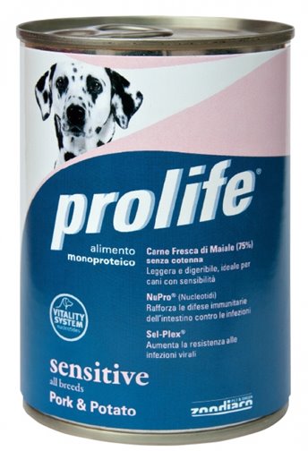 Prolife Sensitive Grain Free Cani Adulti Mini Maiale e Patate