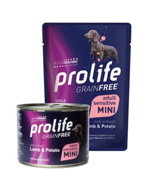 Prolife Grain Free Sensitive Cani Adulti Mini Agnello e Patate per CANI | cod. 8015579039797
