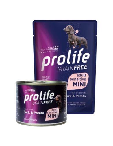 Prolife Grain Free Sensitive Cani Adulti Mini Maiale e Patate