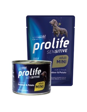 Prolife Sensitive Cani Adulti Mini Renna e Patate per CANI | cod. 8015579039674
