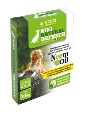 Niki Natural Defence Cane oltre i 10 kg Spot-On Neem per CANI | cod. 8023222189386