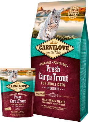 Carnilove Adult Cat Sterilised Fresh Carpa e Trota