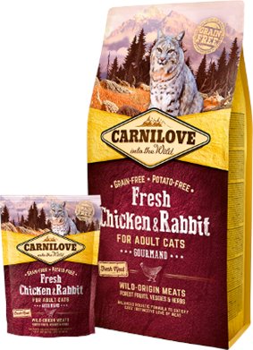 Carnilove Adult Cat Fresh Pollo e Coniglio per GATTI | cod. 8595602527373