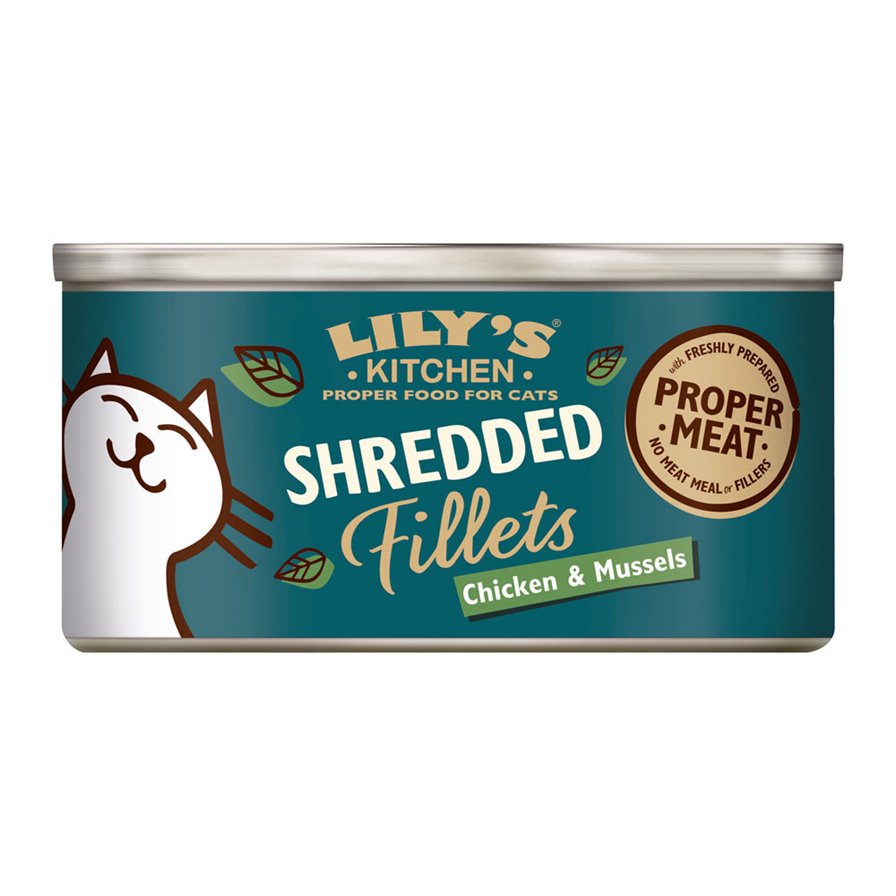 Lily's Kitchen Shredded Fillets Gatti Adulti Pollo e Cozze