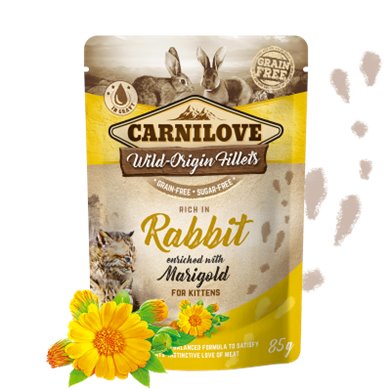 Carnilove Wild Origin Fillets Kitten Pollo e Coniglio per GATTI | cod. 8595602540181