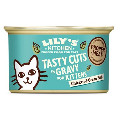 Lily's Kitchen Tasty Cuts in Gravy Kitten Pollo e Pesce Oceanico cod. 5056273605966MA
