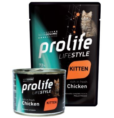 Prolife LifeStyle Kitten Pollo per GATTI cod. 8015579040229
