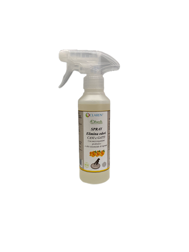 Spray Elimina Odori con Prebiotici ed Enzimi Naturali per Cani e Gatti 250 ml